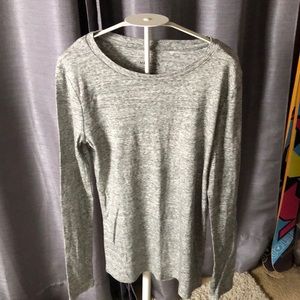 Grey with white mixed long sleeve jersey